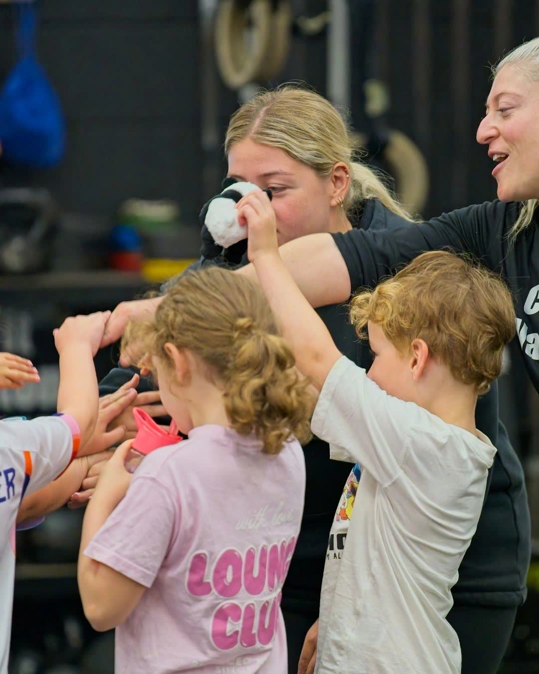 CrossFit kids high fives