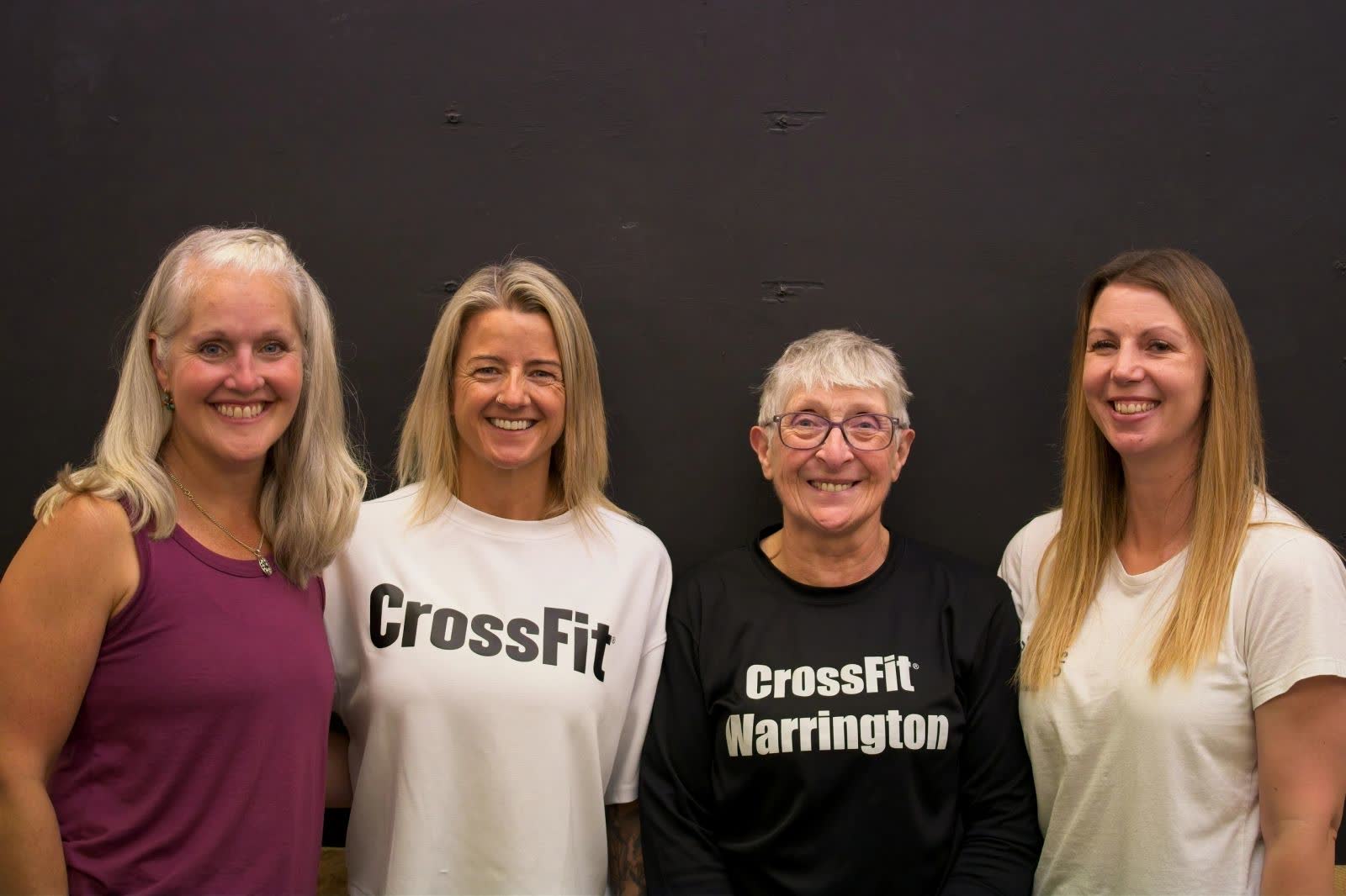 Four of the CrossFit Warrington adaptive team standing together